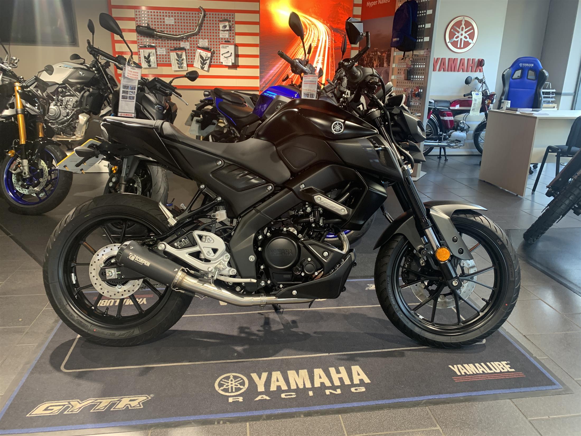 2023 Yamaha MT-125, Only 67 miles from new,  ! Scorpion exhaust